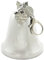 Weihnachtsglocke Ornament Glänzend Weihnachten Ornament Geschenk Xmas Tree Jahrestag Deko Weihnachtsdeko Souvenir Silber Glocke mit Geschenkbox (Silber 3 Zubehör)