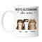 Kiddle-Design Propriétaire de chat Mug Personnalisé Cadeau Maman chat Amoureux des chats Slogan Nom Ami des chats Animal de compagnie 3 chats
