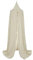 Jollein Baldachin Vintage Ruffle Nougat - Höhe 245 cm - Betthimmel Babybett Kinderzimmer - Beige