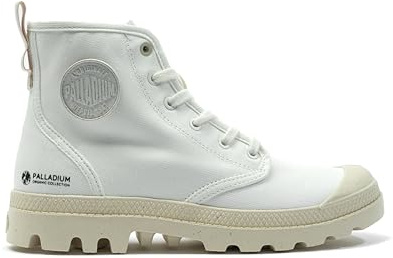 Palladium Unisex Pampa Hi Zip Organic Sneaker, Star White, 42 EU