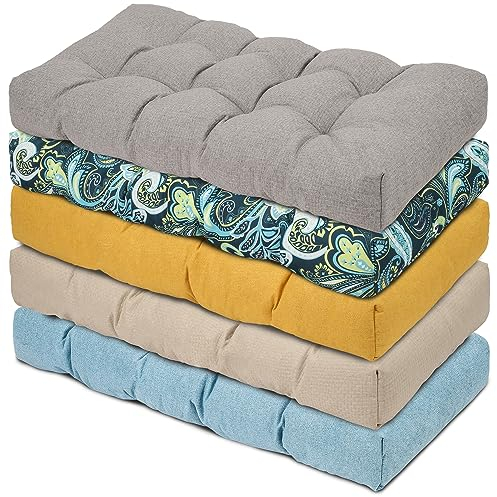 RXASC Benutzerdefinierte Bank Kissen,Non Slip Tufted Memory Foam für Indoor-Möbel,Patio Möbel Kissen,Durable Stain Resistant Indoor/Outdoor Bank Sitzkissen,Piano Bank/Fenster Sitzkissen