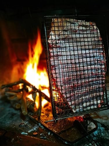 Parrilla argentina pesada-parrilla estaca barbacoa asado asador//Premium Argentina Grill - Sor pampa grill (32 x 20 pulgadas)