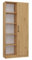 CDF Office Bücherregal RD-80 | Farbe: Eiche Artisan | Für Wohnzimmer, Büro, Arbeitszimmer | Modern | Regal für Bücher und Spielzeug | Ideal für Kinderzimmer, Teenager, Jugendzimmer
