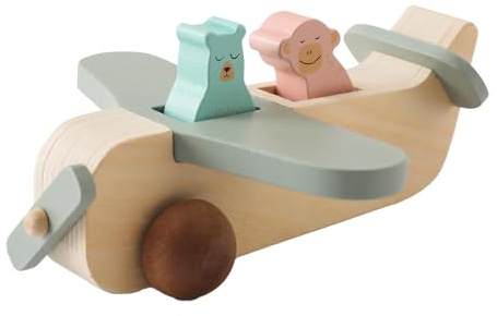 Holzflugzeug Spielzeug, Flugzeug Spielzeug, Geschenke für Jungen, Montessori Spielzeug für Babys