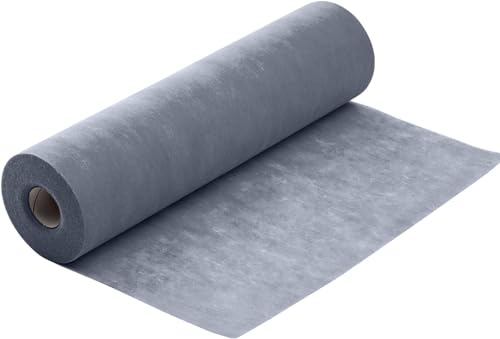 MAOYUTOU 100% Vlies Tischläufer tischläufer Grau (30 cm x 25 m) edle Tischdeko für Geburtstage & Hochzeiten Bunte Dekoration zu tischdeko für Kommunionen, Taufen und Allen Feierlichkeiten
