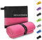 ZENACROSS Mikrofaser Handtuch mit Transportbeutel - Schnelltrocknendes und vielseitiges Fitness Handtuch - Sporthandtuch Größen XL - Rosa - 90x180cm