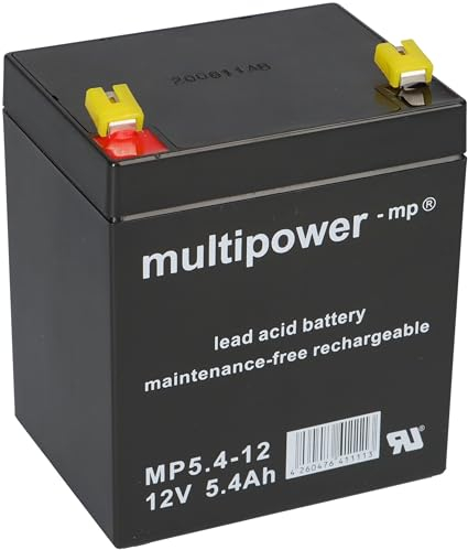 Blei Akku Multipower MP5.4-12 für Rasenmäher Sabo 43 52 54 Vario E Toro Briggs Stratton Sabo