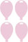 Balloon Shaped Plastic Balloons Weights pack of 10 (Pink)
