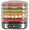 KITCHENCHEF Déshydrateur Inox brossé 450w 5 Plateaux Amovibles