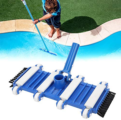 OUCRIY Copertura del Pavimento per Strumento per Piscina da 10 Piedi 38 × 20 × 9 Aspirapolvere Flessibile Professionale per Piscina con Ruote a Spazzola Laterale Strumento per la