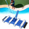 OUCRIY Copertura del Pavimento per Strumento per Piscina da 10 Piedi 38 × 20 × 9 Aspirapolvere Flessibile Professionale per Piscina con Ruote a Spazzola Laterale Strumento per la