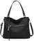 BAIGIO Nylon Handtasche Damen Mittelgroß Schultertasche Frauen Mittelgross Shopper Tasche Große Umhängetasche Damen Crossbody Tragetasche Henkeltasche Damentasche mit Reißverschluss & Abnehmbarem Gurt