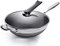 Wok A Doppia Faccia A Nido D'ape In Acciaio Inossidabile 304 Wok Senza Olio Padella Wok Senza Fosforo,Black,-34cm Padella Wok(34cm)
