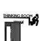 Türschild Thinking Room – lustiger WC-Türaufkleber, kreativer Türrahmen, Wandkunst, humorvolle Türrahmen-Kunst, lustige Türdekoration, Holzaufsatz, Dekoration für WC, Badezimmer, Café, Geschäft