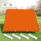 Toldo Vela Impermeable Rectangular 100 x 400 cm 98% de Protección UV Impermeable Toldo Vela de Sombra Jardín con Cuerdas y Ojal para Balcón Piscina Terraza y Jardín, Naranja