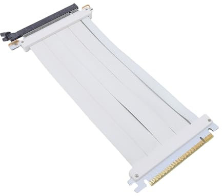 Yanmis PCIE 5.0 Grafikkartenverlängerungskabel, 128 Gbit/S GPU Riser -Kabel für RTX4090 TI, PCIE 4.0 3.0 2.0 1,0, 180 Grad Flexibler Extender -Kartenverlängerungsport 20 cm