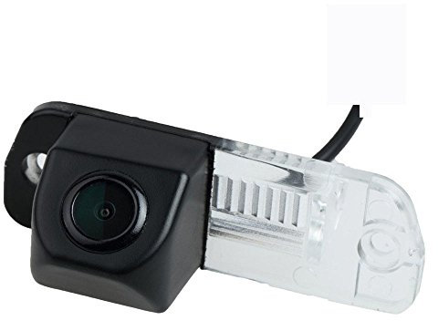 Navinio Rückfahrkamera in Kennzeichenleuchte 170° Weitwinkel mit Radar Sensor Einparkhilfe Universal NTSC, Rückfahrcamera Fahrzeug-spezifische Kamera integriert in Nummernschild Licht