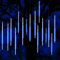 Vikdio Christmas Lights Outdoor, Meteor Shower Lights 50cm 10 Spiral Tubes 540 LEDs 3.15m Lit Length, Waterproof Snowfall Icicle Lights for Outdoor Xmas Decoration Party Tree Window (Blue)