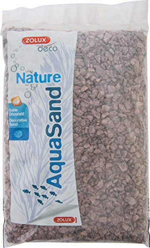 Zolux Gravier Naturel pour Aquarium Grès Rouge de 2 à 6 mm de Granulométrie 1 kg