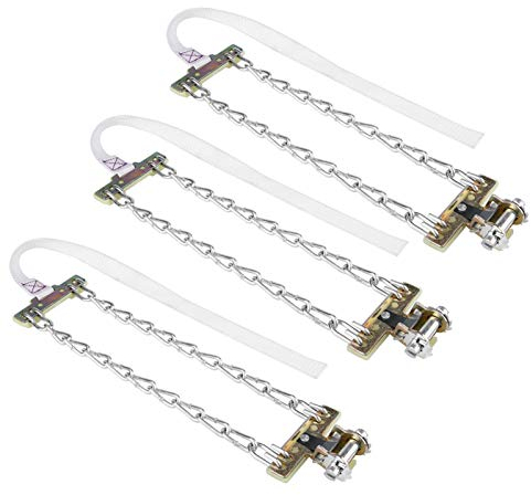 Chaine A Neige-Auto Schneeketten Bänder Reifen Schneekette 3Pcs 235-285Mm Anti Skid Schlamm Eis Schnee Reifenkette Winter Sicherheit Reifen Gürtel Für Auto Lkw Suv