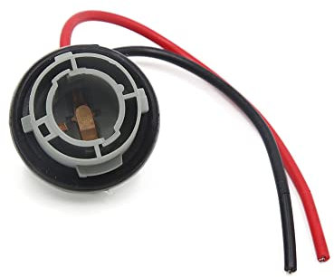 sourcing map 1156 Bombilla Conector 2 Cables Adaptador portalámparas de Luz de Stop Giro para Coche