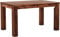 Esstisch Rio Classico 160x90 cm Nussbaum Holz Pinie Massivholz Esszimmertisch Echtholz ausziehbar vorgerichtet für Ansteckplatten Brasilmöbel
