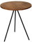 Design Beistelltisch Couchtisch Tisch Teakholz Eisen Holz Teak Tisch Rund Metall Natur Massiv Edel Sofatisch rund (Tisch - Fast rund/rund, Ø 50 cm)