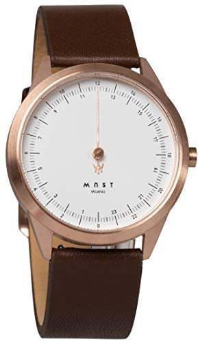 MAST MILANO A24-RG404M.WH.14I 24 Stunden Einzeigeruhr für Herren