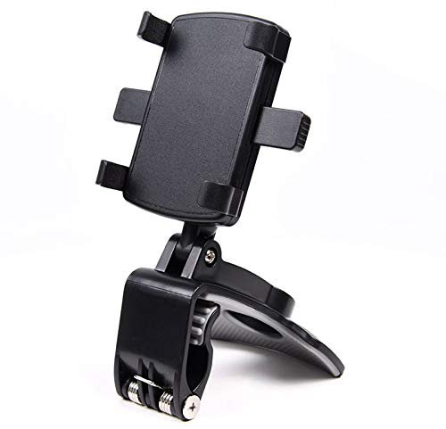 QSCTYG Phone Holder For Car Car Phone Mount 360 Degree Rotation Dashboard Cell Phone Holder For Car Clip Mount Stand Suitable For 4 To 7 Inch Smartphones 173 (Color : Black)
