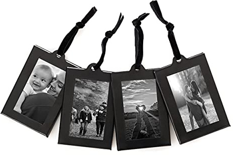 Fabian Clarke London Set of 4 Miniature Black Hanging Frames For Family Tree Frame