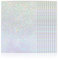 Haohai 25 Sheets Holographic Vinyl Sticker Sheets, Self Adhesive Holographic Craft Film, Holographic Laser Vinyl Sheet for Silhouette Crafts (white)