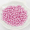 (10mm /Pink hell) Perlen/Bastelperlen - 30 Farben mit Loch zum basteln Traumfänger Wachsperlen Kreuz Zubehör Deko Mix Set groß und klein fädeln Armband Schlüsselanhänger Acryl bunt Schmuck