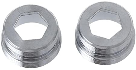 TOSSPER 2 Stücke Dual Thread Wasserhahn Adapter Transfer M22 Inneres M24 Außenmetrik Feste Stecker Wasser Reinigungsküche Küche Badezimmer Tap Parts