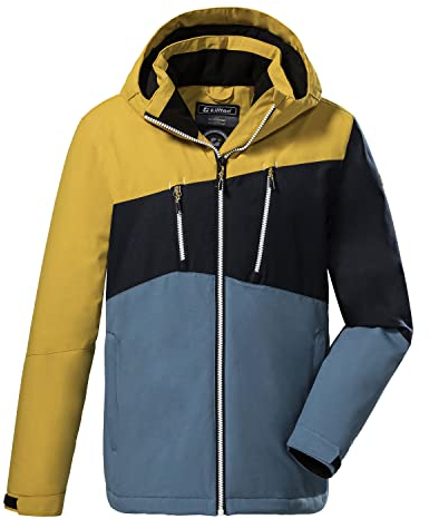 Killtec Jungen kow 204 by jckt Outdoorjacke Funktionsjacke mit Kapuze, Gelb, 164 EU