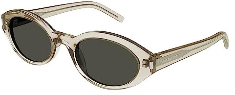 YVES SAINT LAURENT Damen Sl 567 Sonnenbrille, Beige/Beige/Grau, 62
