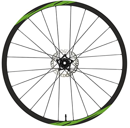 DualColorStampe Aufkleber kompatibel mit Scott Felgen 26 Zoll – 27,5 Zoll – 28 – 29 Zoll – Fahrrad MTB Sticker Felgen MTB – B0020 (26 Zoll, Limette 64)