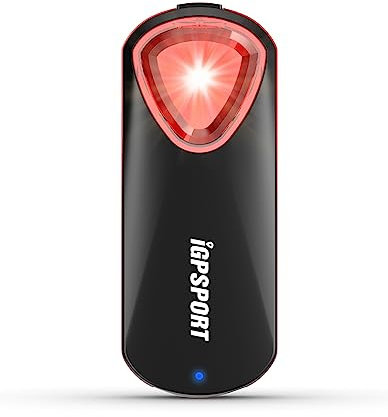 iGPSPORT SR30 Radar Bike Rear Light, 20H Battery Life, 150M Monitoring Distance, IPX7 Waterproof, Rechargeable Bicycle Cycle Back Tail Lights (Black)