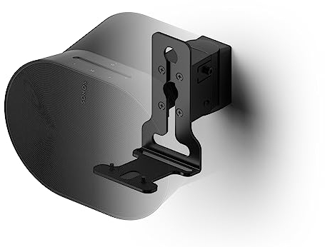 Flexson Wall Mount for Sonos ERA 300, Single pack in Black, Swivels and Tilts