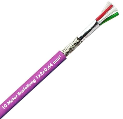 Lapp Unitronic 2170220 Unitronic BUS PB - Cable de bus (10 m, 1 x 2 x 0,64 mm², apantallado, Profibus DP I, cable de datos, cable de bus, cable de datos), color morado