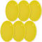 homEdge Silicone Trivets Mat, 6 Packs Multipurpose Non Slip Heat Resistant Pot Holder-Yellow