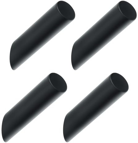 Mooche Black Coat Hooks, Wall Hooks for Hanging Towel, Robe, Hat, Bag, Key, SUS304 Stainless Steel Heavy Duty Door for Bedroom, Bathroom, Living Room, Set of 4