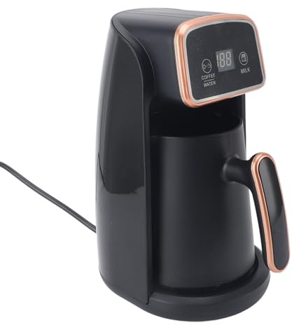 Fockety 5 Tassen Kaffeemaschine, 300 Ml, Edelstahl, Einfaches Ausgießen, Tropffrei, Automatisches Brühen, Warmhalten der Kaffeemaschine für zu Hause, Große Kapazität