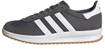 adidas Hombre Run 70S 2.0 Shoes, Grey Strata/Cloud White/Gum, 48 EU