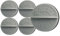 vhbw 5x Capuchon à visser pour filtre à cartouche compatible avec Kärcher WD 2500 M, WD 3.200, WD 3.300 M, WD 3.370 M, WD 3 aspirateur blanc/gris