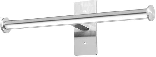 Doppelte Rolle Toilettenpapierhalter, OBODING, Edelstahl Toilettenpapierhalter, Kleber oder Bohren Toilettenpapierhalter Wandhalterung für Badezimmer (Silber)