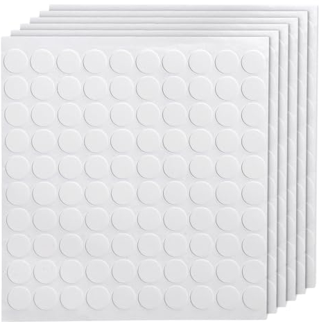 FIXCHORD Double Sided Sticky Dots, 600pcs Clear Acrylic Glue Dots, Waterproof Dot Stickers Adhesive Dots, 15mm Removable Round No Trace Putty for Birthday Party Wedding Christmas Decor Scrapbooking