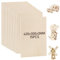 JMIATRY 15 placas de madera contrachapada de 2 mm, madera de tilo 420 x 300 x 2 mm, placas de madera para manualidades, placa de madera para bricolaje, modelo, pintura, grabado
