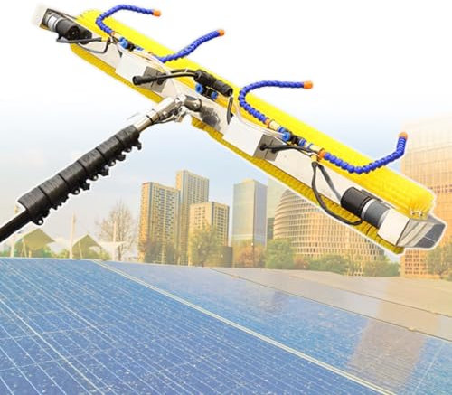 XEEAOFE Kohlefaser-Teleskopstange Pv-Panel-Wasch- Und Reinigungsmaschine, Roller Solar Panel ReinigungsgeräT, Solar-Reinigungsroboter,Dualuse-6m