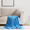 STGAO Kuscheldecke Flauschig 50 x 120 cm Waschbar Sofadecke Blanket Microfaser für Sofa Couch Bett, Blau