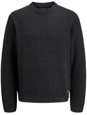 JACK & JONES Male Strickpullover Einfarbig Strickpullover